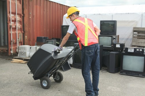 Efficient home clearance equipment in use